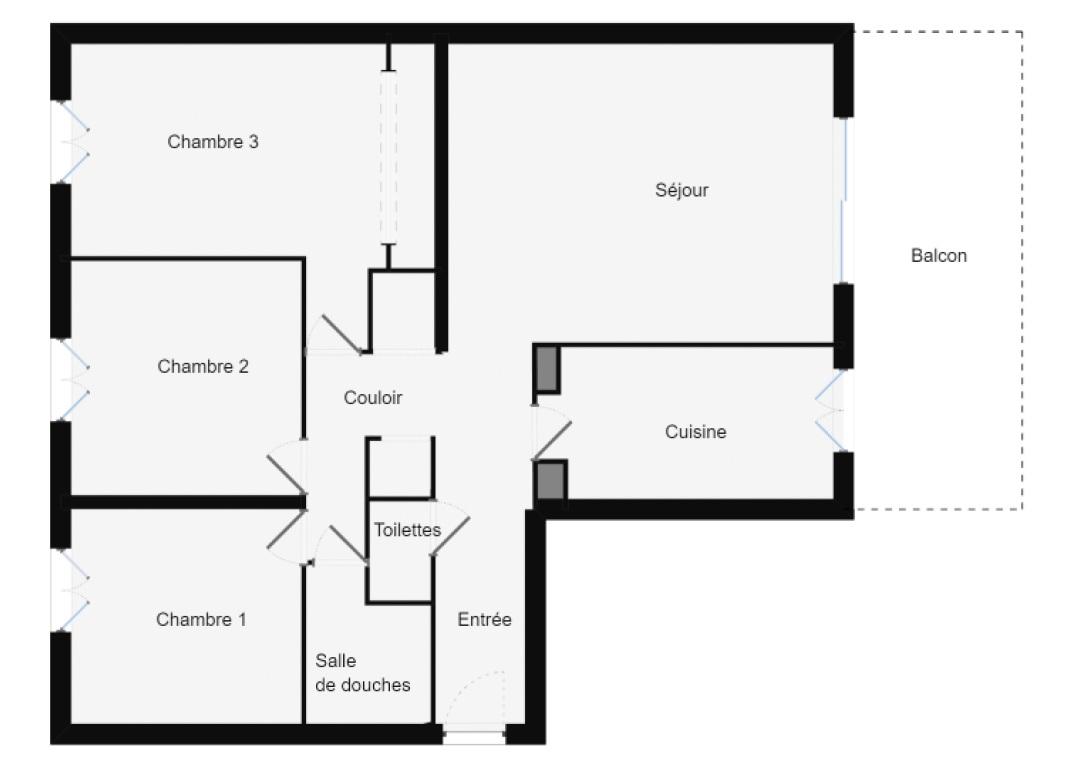 Appartement 4 pièces 89 m² · à Saint-Nazaire · 89,3 m² · 336 000 €