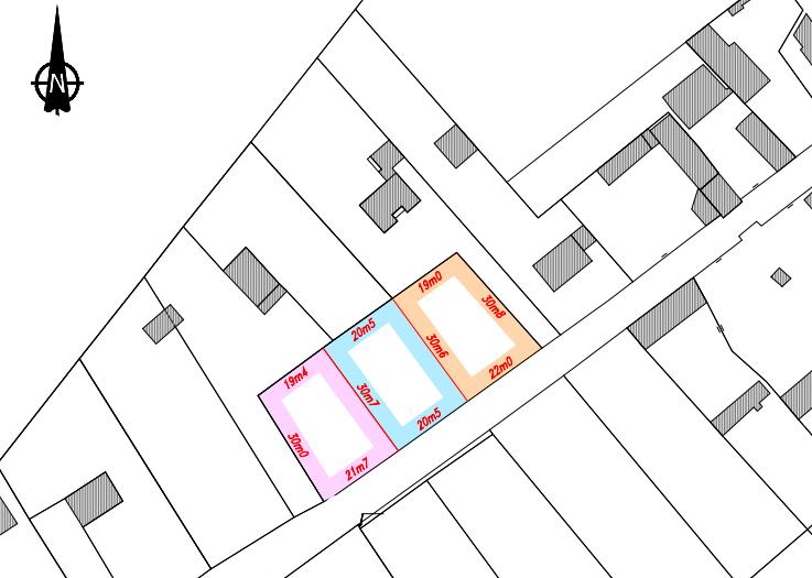 Terrain constructible - 620 m² - Cherisy