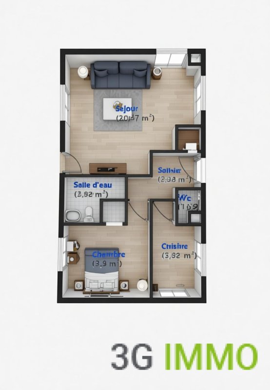 Appartement T2 à La Queue-les-Yvelines (78940) - Photo 2